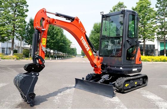 Crawler Toros Mini Kazı Makinesi 2.6 Ton Küçük Kazı Ekipmanı Yol Onarımı İçin