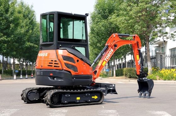 Crawler Toros Mini Kazı Makinesi 2.6 Ton Küçük Kazı Ekipmanı Yol Onarımı İçin