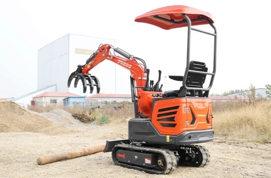 Mini kazık makinesi 1200kg çalışma ağırlığı, Kubota motoru
