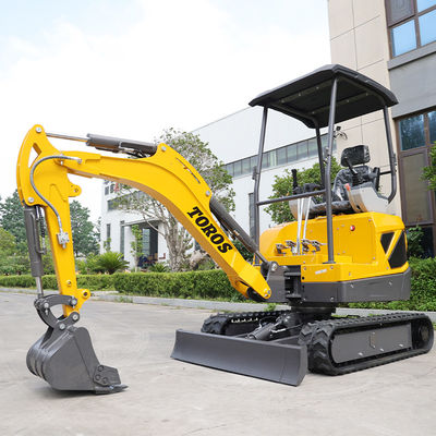 Satılık Mini Crawler Excavator, 2 ton 3.5 ton'luk güçlendirilmiş kovalı yol makinesi
